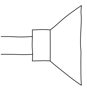 Speaker from the Hobby Electronics Notebook shape library
