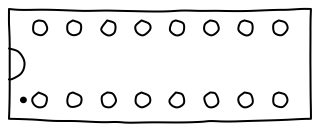 Chip, 16 Pins from the Hobby Electronics Notebook shape library