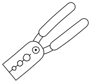 Wire Strippers from the Hobby Electronics shape library
