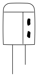 Electrolytic Capacitor from the Hobby Electronics shape library