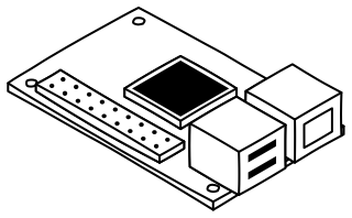 Single-Board Computer from the Hobby Electronics shape library