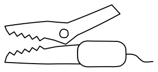 Alligator Clip from the Hobby Electronics shape library