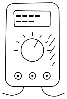 Multimeter from the Hobby Electronics shape library