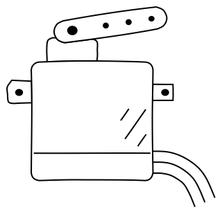 Servo Motor from the Hobby Electronics shape library