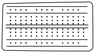 Breadboard (Top View) from the Hobby Electronics shape library