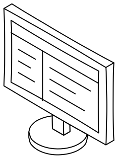 Monitor from the Hobby Electronics shape library