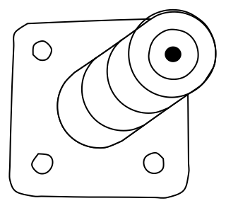 Coax Connector from the Hobby Electronics shape library
