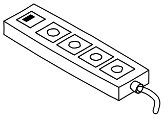 Power Strip from the Hobby Electronics shape library