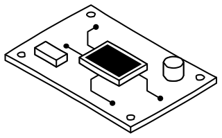 Circuit Board from the Hobby Electronics shape library