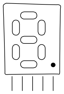 Seven-Segment Display from the Hobby Electronics shape library