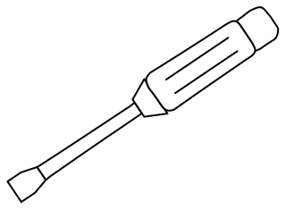 Screwdriver from the Hobby Electronics shape library