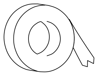 Tape Roll from the Hobby Electronics shape library