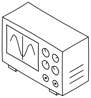 Oscilloscope from the Hobby Electronics shape library
