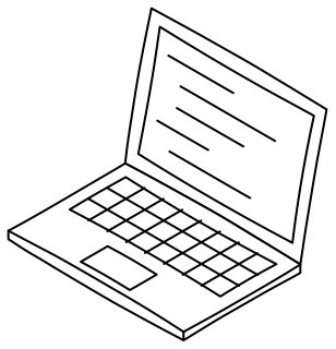 Laptop from the Hobby Electronics shape library