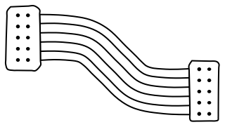 Ribbon Cable from the Hobby Electronics shape library