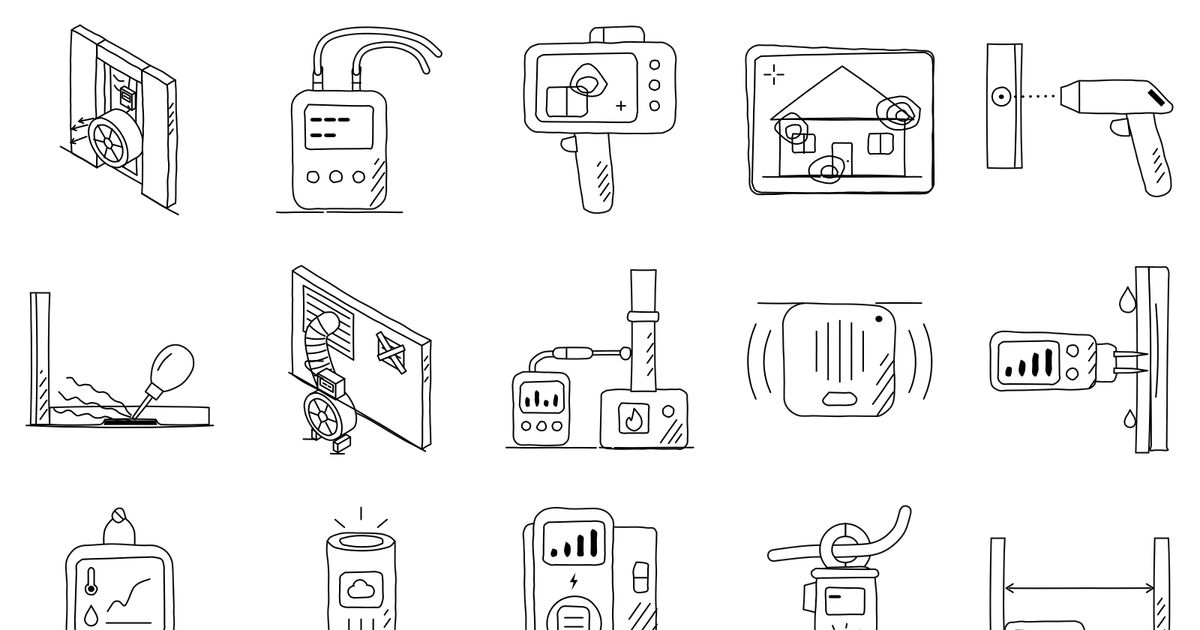 A selection of shapes from Home Energy Efficiency