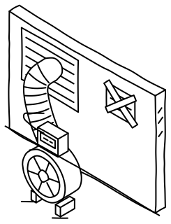 Duct Leakage Test from the Home Energy Efficiency shape library