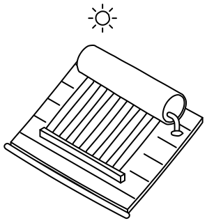 Solar Hot Water from the Home Energy Efficiency shape library
