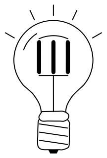LED Light Bulb from the Home Energy Efficiency shape library