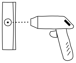 Infrared Thermometer from the Home Energy Efficiency shape library