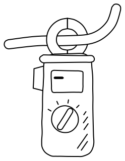 Clamp Meter from the Home Energy Efficiency shape library