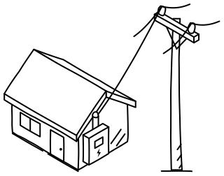 Grid Connection from the Home Energy Efficiency shape library