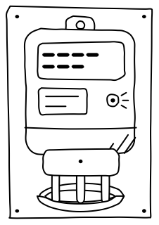 Smart Meter from the Home Energy Efficiency shape library
