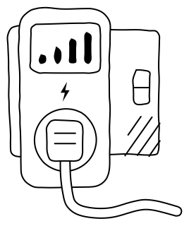 Plug-in Power Meter from the Home Energy Efficiency shape library
