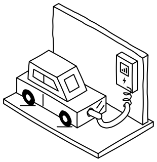 EV Charger from the Home Energy Efficiency shape library