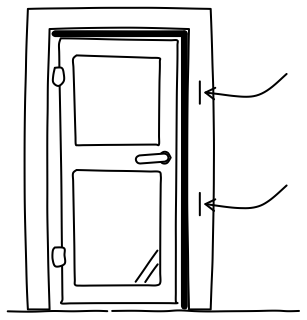 Door Weatherstripping from the Home Energy Efficiency shape library
