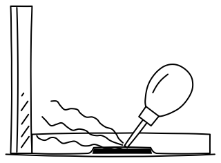 Smoke Pencil from the Home Energy Efficiency shape library