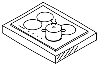 Induction Cooktop from the Home Energy Efficiency shape library