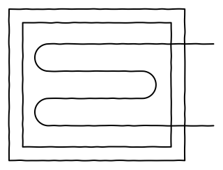 Heating coil (flat) from the HVAC: Air Handling & Room Comfort shape library
