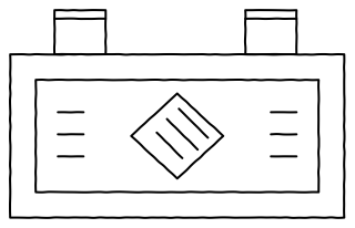 Heat-recovery ventilator (flat) from the HVAC: Air Handling & Room Comfort shape library