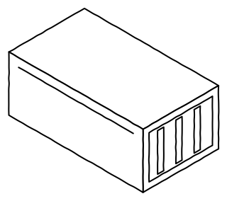 Duct silencer from the HVAC: Air Handling & Room Comfort shape library