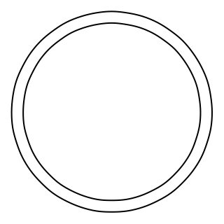 Round duct (flat) from the HVAC: Air Handling & Room Comfort shape library