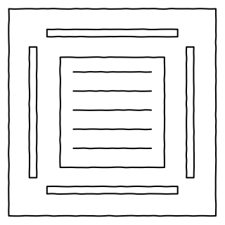 Ceiling cassette (flat) from the HVAC: Air Handling & Room Comfort shape library