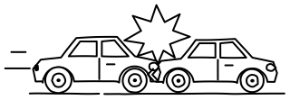Car Accident from the Insurance shape library