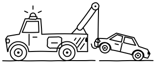 Tow Truck from the Insurance shape library