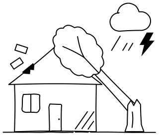 Storm Damage from the Insurance shape library