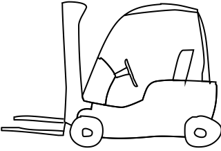 Forklift from the Inventory shape library