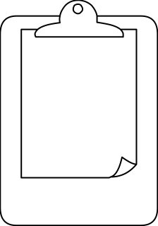 Clipboard from the Medical shape library