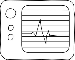 Heart Rate Machine from the Medical shape library