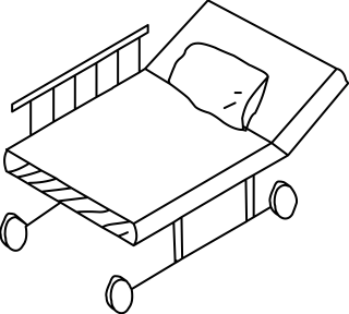 Hospital Bed from the Medical shape library