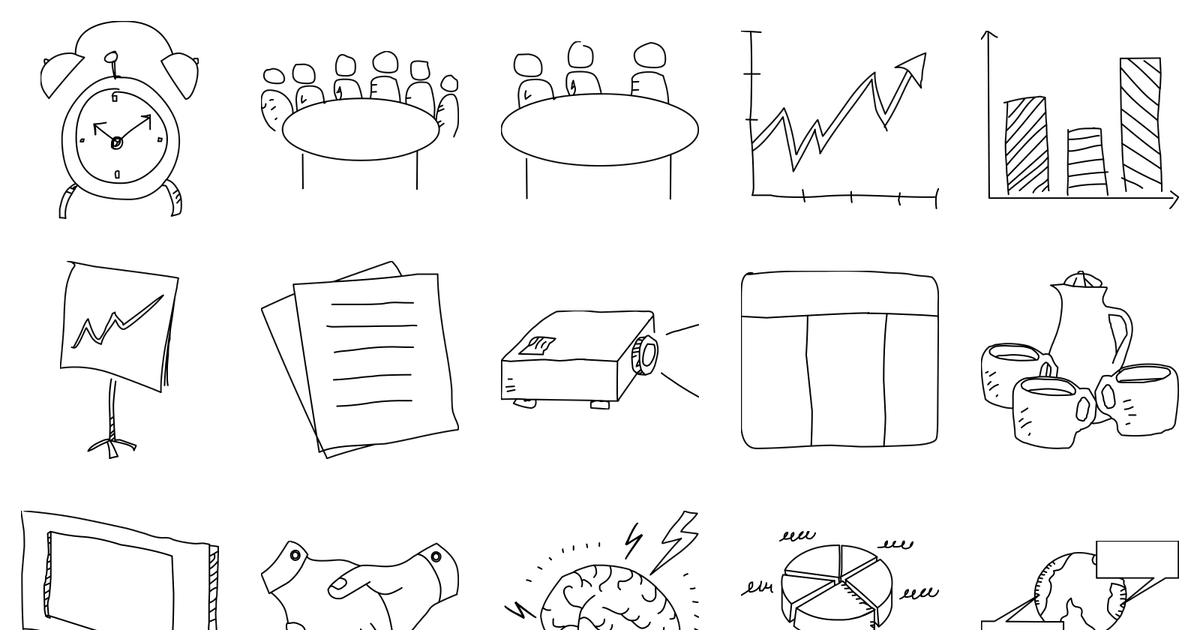 A selection of shapes from Meetings
