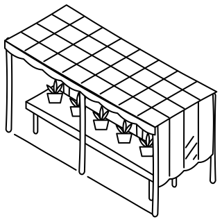 Shade House from the Regenerative Farm Isometric shape library