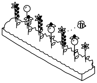 Pollinator Strip from the Regenerative Farm Isometric shape library