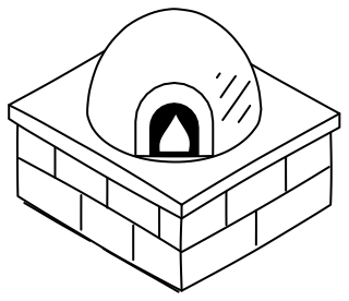 Cob Oven from the Regenerative Farm Isometric shape library