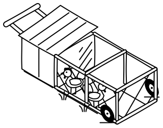 Chicken Tractor from the Regenerative Farm Isometric shape library