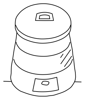 Compost Bin from the Regenerative Farm Isometric shape library